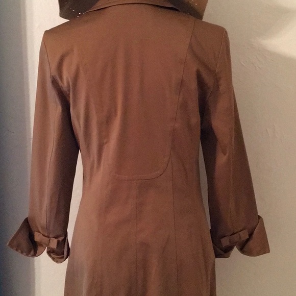 Nine West Brown trench coat size S/P - Picture 3 of 6